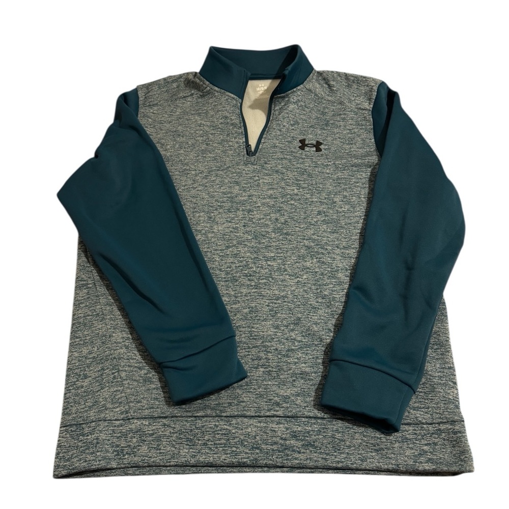Under Armour Men's Blue and Gray Zip-Up Sweater